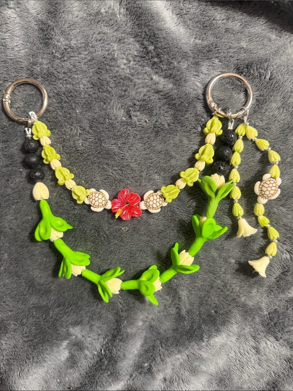 Floral Hawaiian Double Strand Purse Lei
